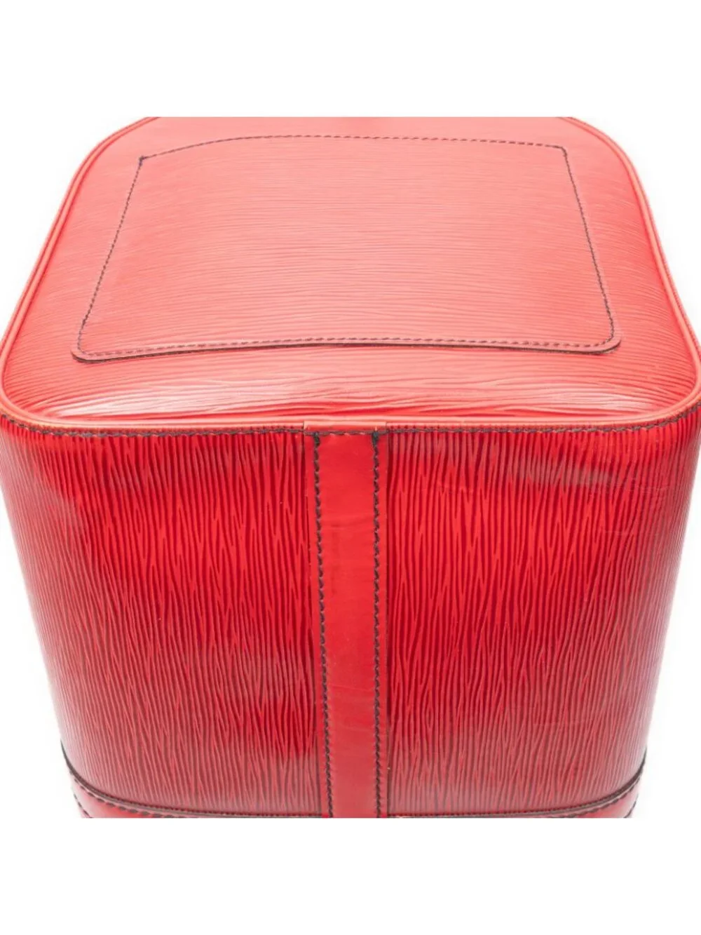 Louis Vuitton Keepall Black Stitch Red